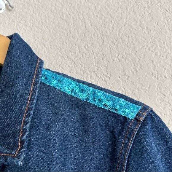 abercrombie and fitch newton # 1 custom Denim trucker jacket Size large - Picture 4 of 10